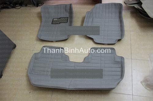 Thảm lót sàn da 4D cao cấp Honda CRV màu ghi