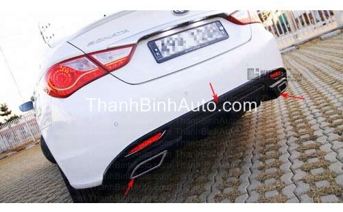 Lip chia đôi pô kiểu Lexus cho Hyundai Sonata Y20 2010+