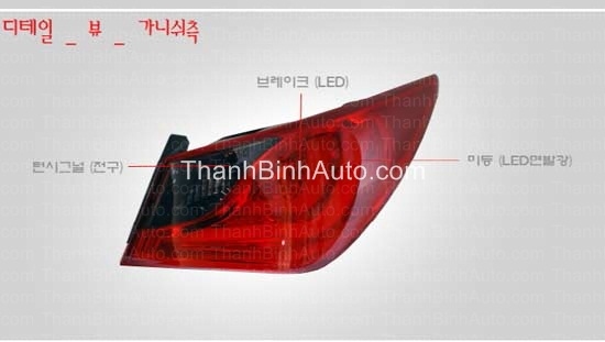 Đèn hậu LED nguyên bộ mẫu D8 độ Sonata Y20