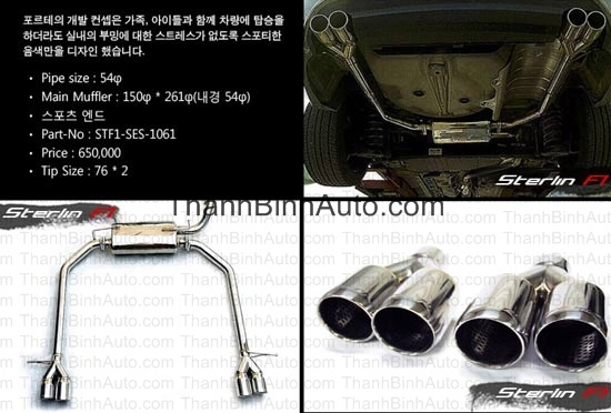 HỆ THỐNG ĐỘ BÔ KÉP MẪU STERLIN FORTE SEDAN