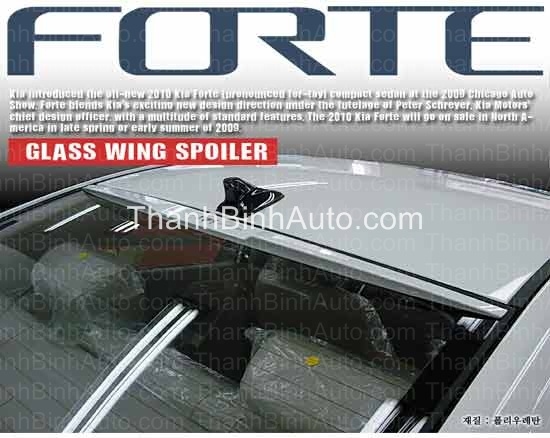 ĐUÔI GIÓ TRÊN NÓC KÍNH HẬU MẪU ARTX FORTE